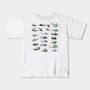 Modern Military Helicopters Kids T-Shirt